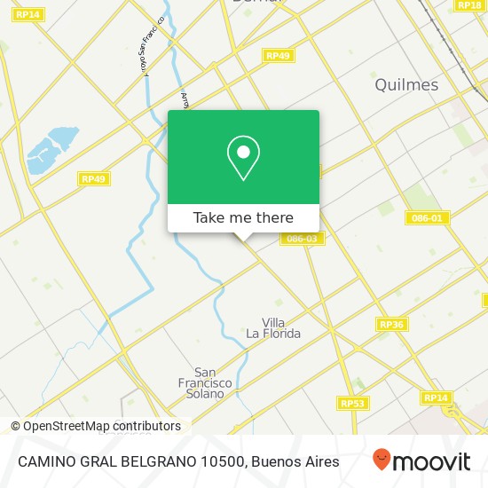 CAMINO GRAL  BELGRANO 10500 map