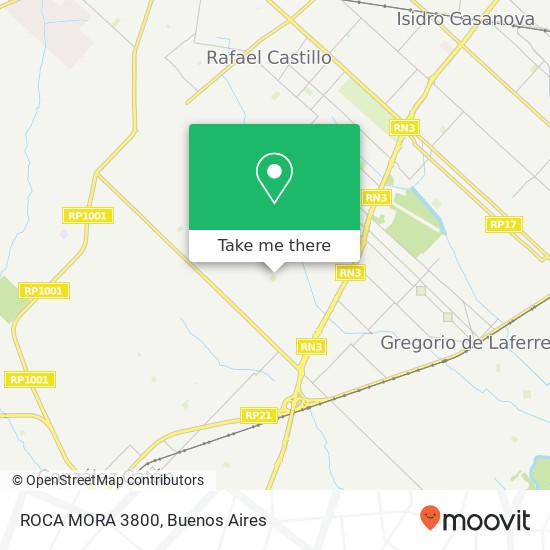 ROCA MORA 3800 map