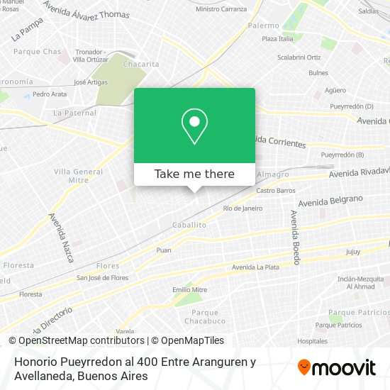 Honorio Pueyrredon al 400 Entre Aranguren y Avellaneda map