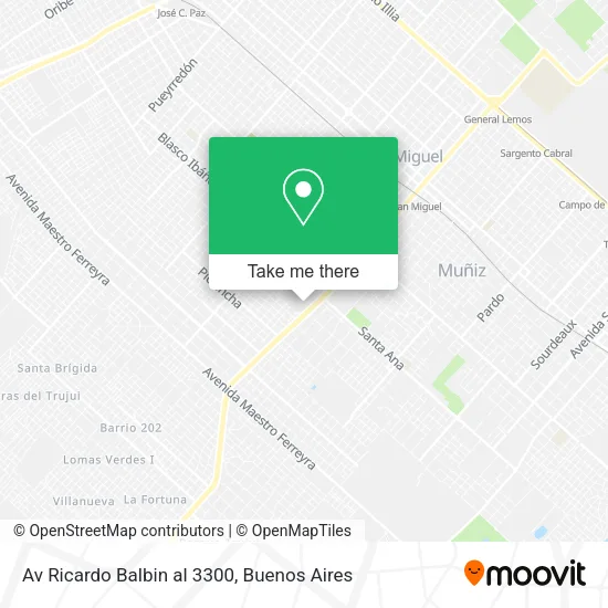 Mapa de Av  Ricardo Balbin al 3300