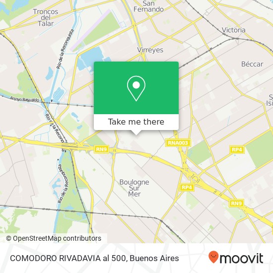 COMODORO RIVADAVIA al 500 map