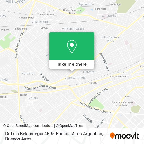 Dr  Luis Beláustegui 4595  Buenos Aires  Argentina map