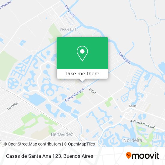 Mapa de Casas de Santa Ana 123