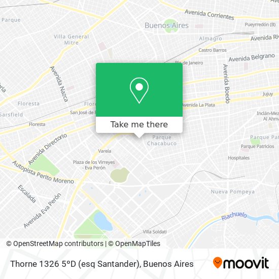 Mapa de Thorne 1326 5ºD (esq  Santander)