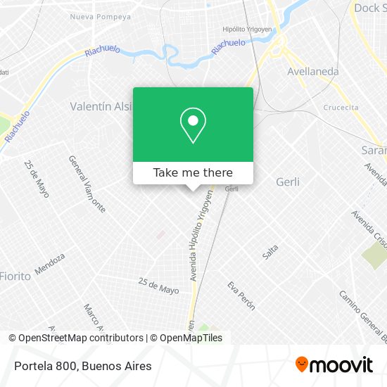 Mapa de Portela 800