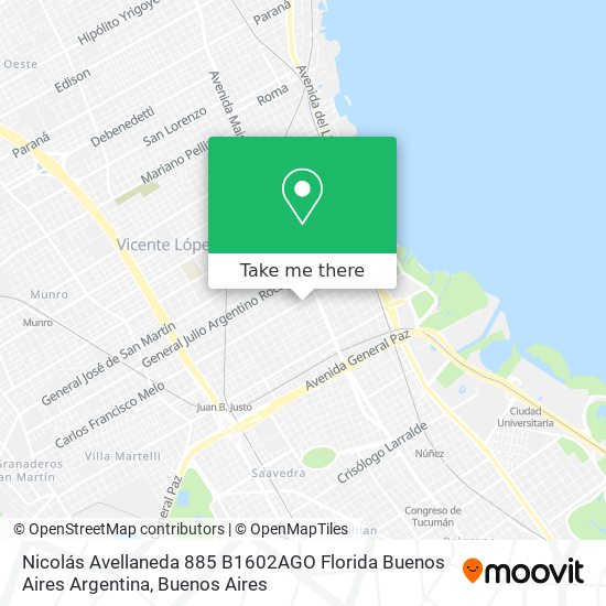 Nicolás Avellaneda 885  B1602AGO Florida  Buenos Aires  Argentina map