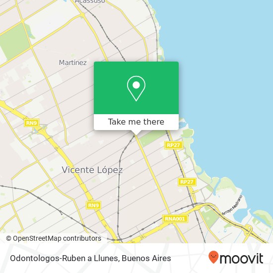 Odontologos-Ruben a Llunes map