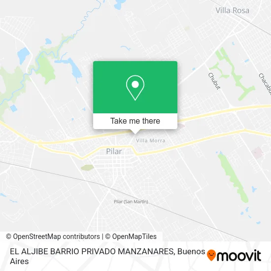 Mapa de EL ALJIBE BARRIO PRIVADO  MANZANARES