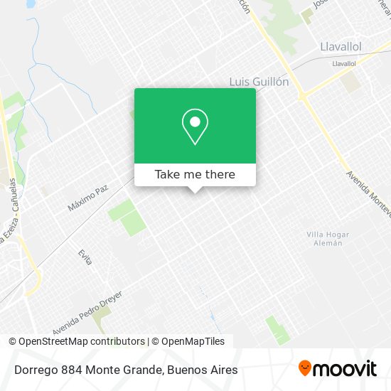 Mapa de Dorrego 884  Monte Grande