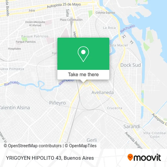 YRIGOYEN  HIPOLITO 43 map