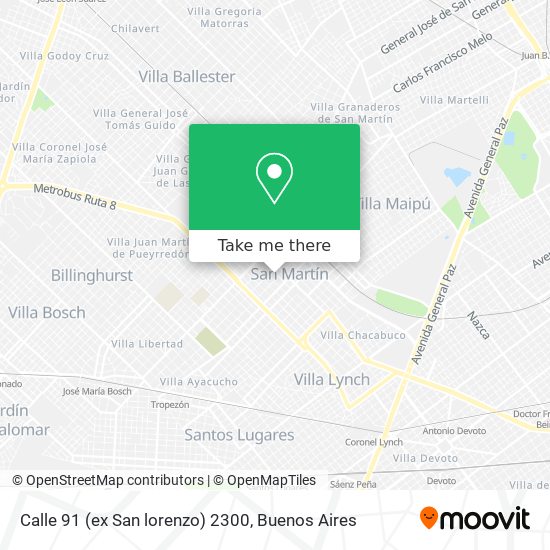 Mapa de Calle 91 (ex San lorenzo) 2300