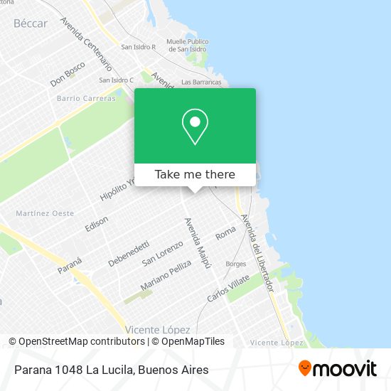 Parana 1048  La Lucila map