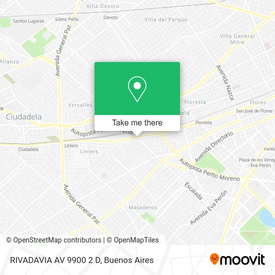RIVADAVIA  AV 9900 2 D map