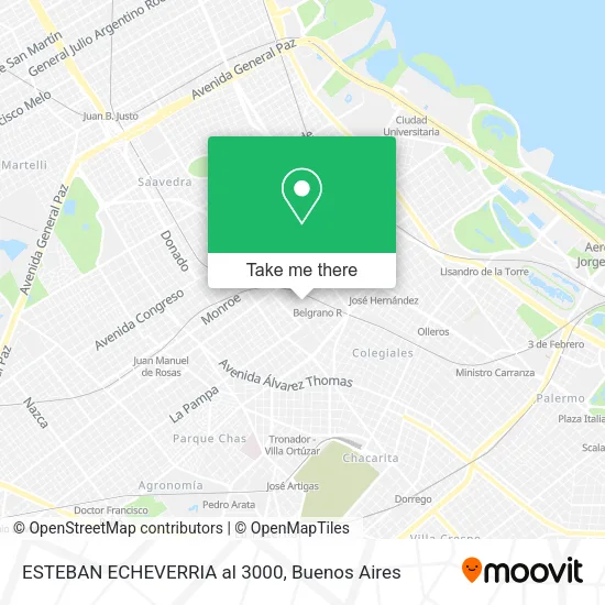 Mapa de ESTEBAN ECHEVERRIA al 3000