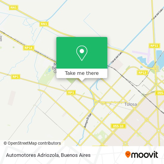 Automotores Adriozola map