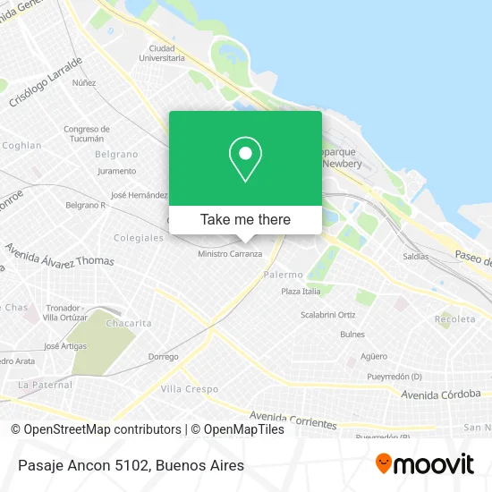 Mapa de Pasaje Ancon 5102