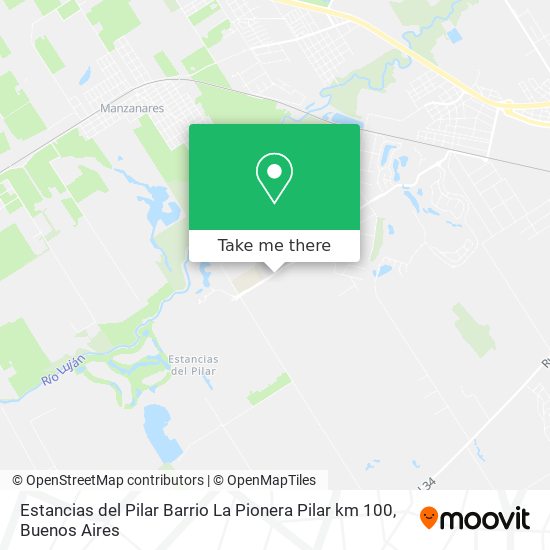 Estancias del Pilar  Barrio La Pionera  Pilar km  100 map
