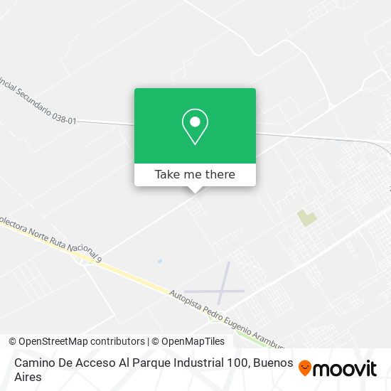 Camino De Acceso Al Parque Industrial 100 map