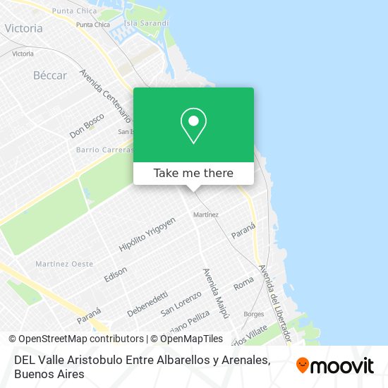 DEL Valle  Aristobulo Entre Albarellos y Arenales map