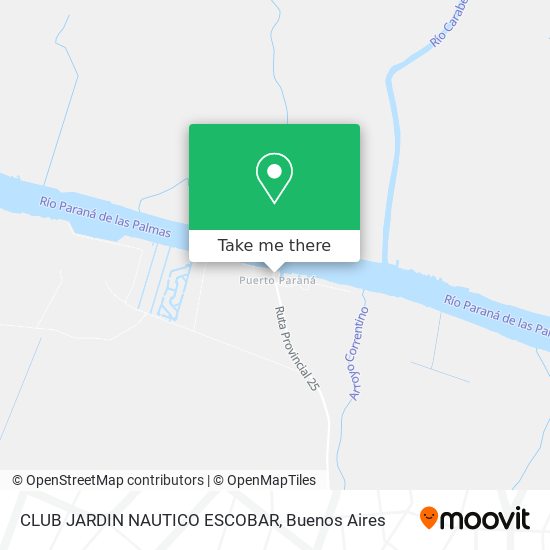 CLUB JARDIN NAUTICO ESCOBAR map