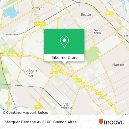 Marquez Bernabe Av  3100 map