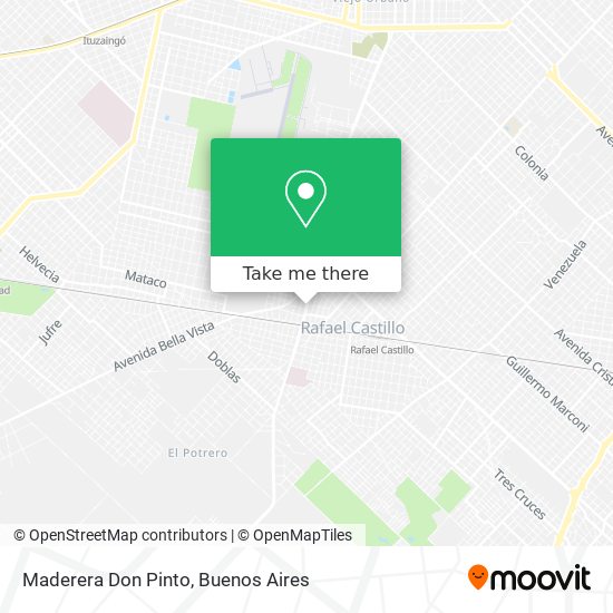 Maderera Don Pinto map