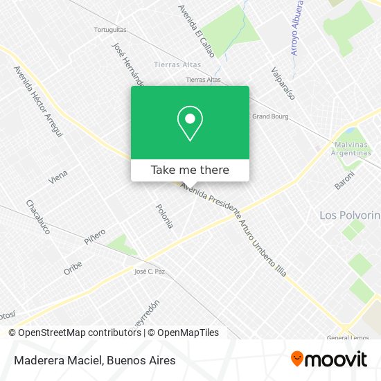 Maderera Maciel map