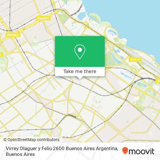 Virrey Olaguer y Feliú 2600  Buenos Aires  Argentina map