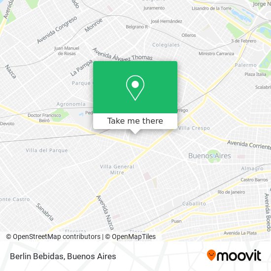 Mapa de Berlin Bebidas