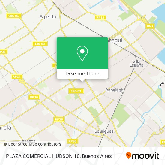 PLAZA COMERCIAL HUDSON 10 map