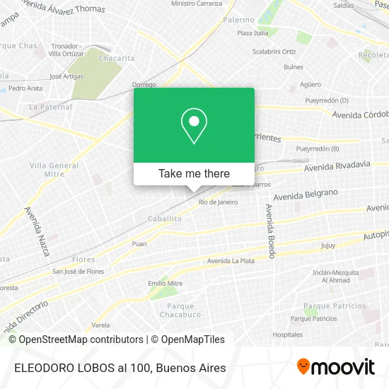 Mapa de ELEODORO LOBOS al 100