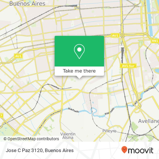 Jose C Paz 3120 map