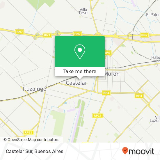 Castelar Sur map