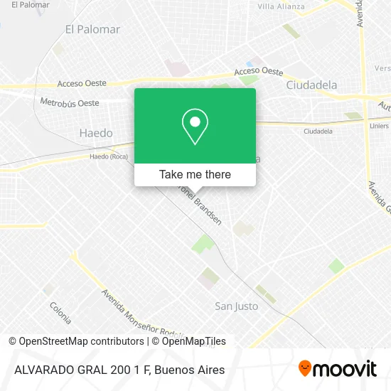 Mapa de ALVARADO  GRAL 200 1 F