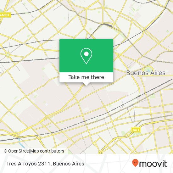 Tres Arroyos 2311 map