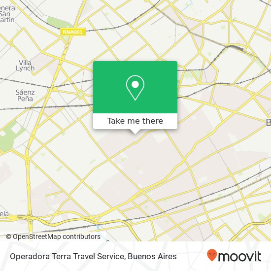 Mapa de Operadora Terra Travel Service