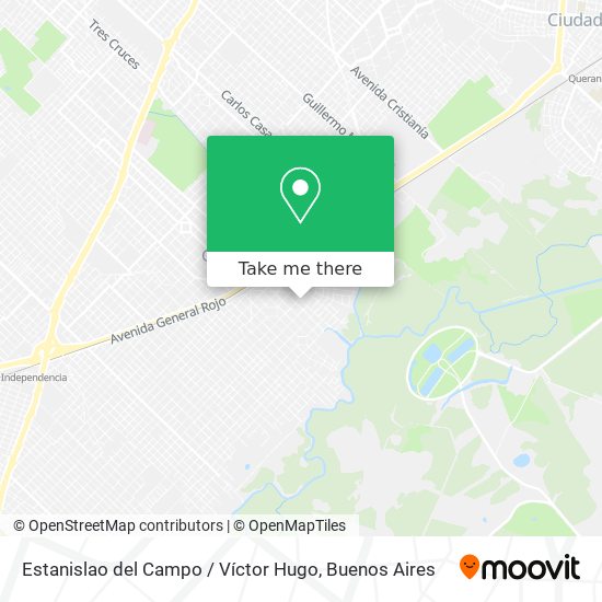 Estanislao del Campo / Víctor Hugo map