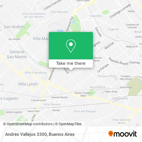 Mapa de Andrés Vallejos 3300