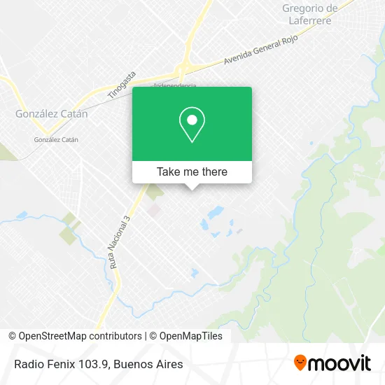 Radio Fenix 103.9 map