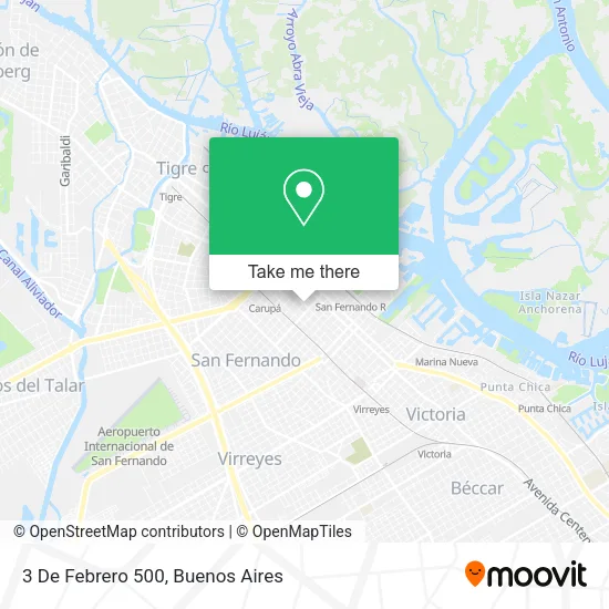 Mapa de 3 De Febrero 500