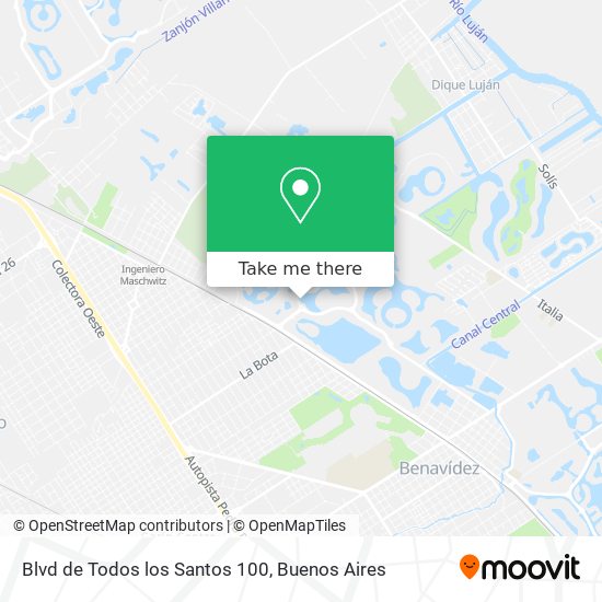 Blvd de Todos los Santos 100 map