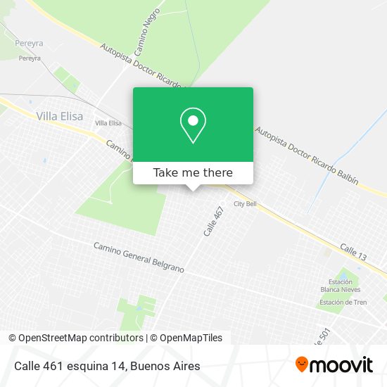 Mapa de Calle 461 esquina 14