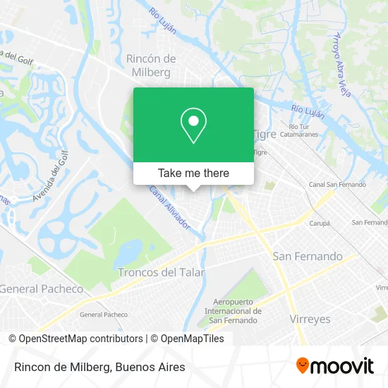 Rincon de Milberg map