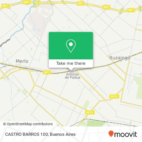 CASTRO BARROS 100 map