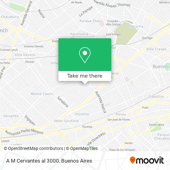 A  M  Cervantes al 3000 map