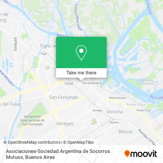 Asociaciones-Sociedad Argentina de Socorros Mutuos map