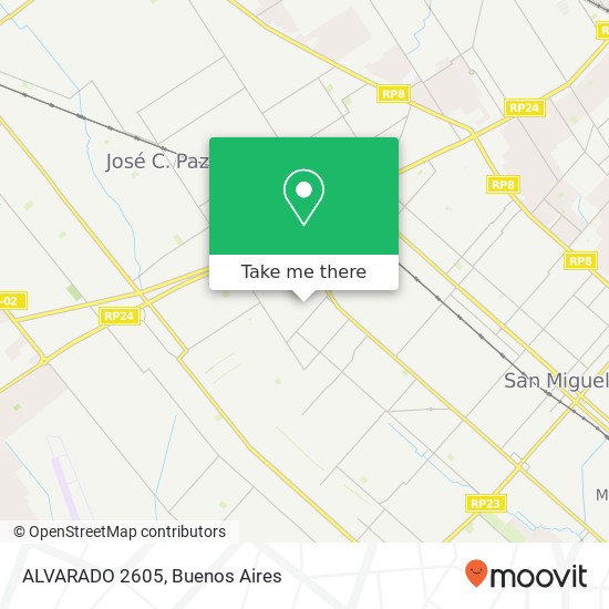 Mapa de ALVARADO 2605