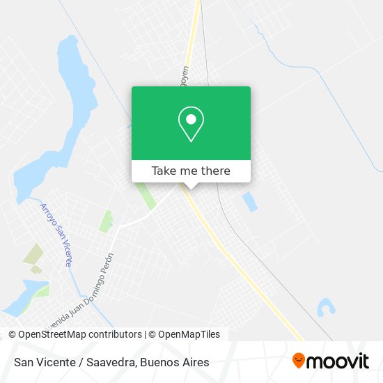 San Vicente / Saavedra map
