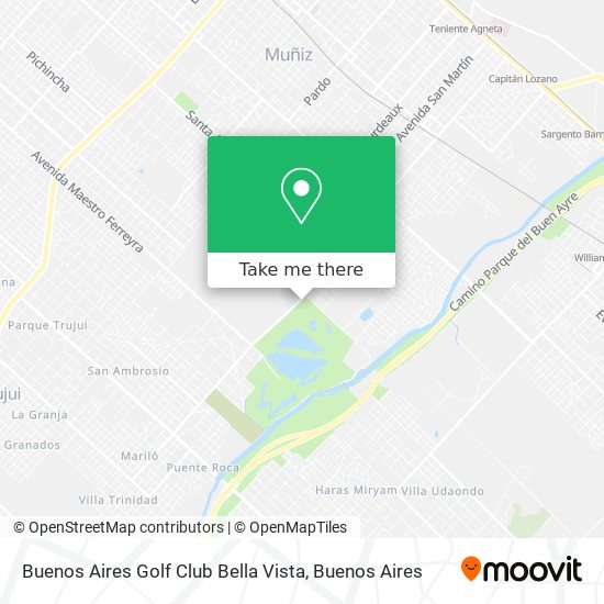 Mapa de Buenos Aires Golf Club  Bella Vista