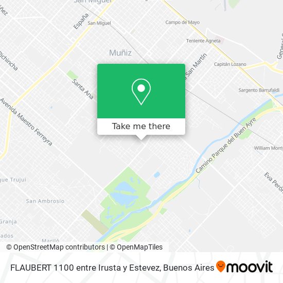 FLAUBERT 1100 entre Irusta y Estevez map